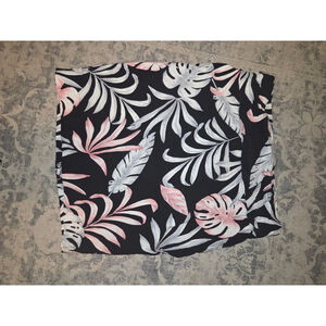 Women's Lily Morgan Black Pink Tropical Mini Skirt L